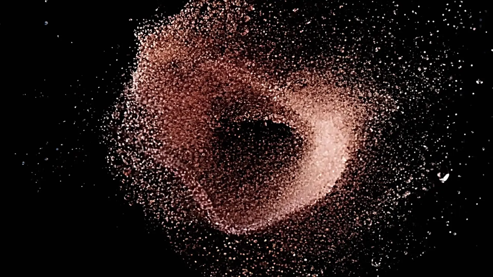 Dark Liquid Ring Explosion Overlay for Modern Logo Animation